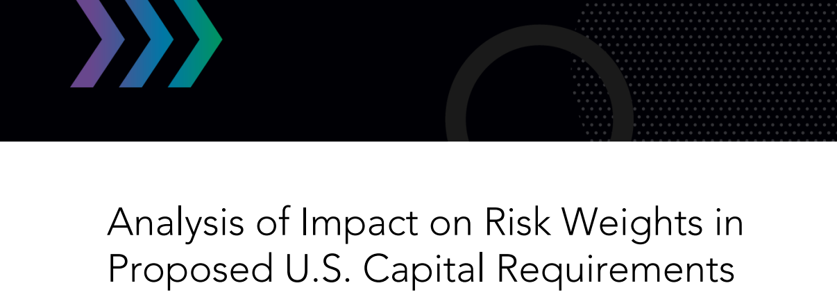 An analysis of impact on risk weights in proposed U.S. capital requirements