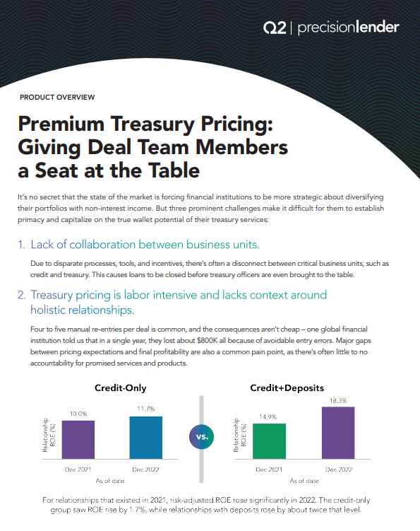 Premium Treasury Pricing: Giving deal team members  a seat at the table