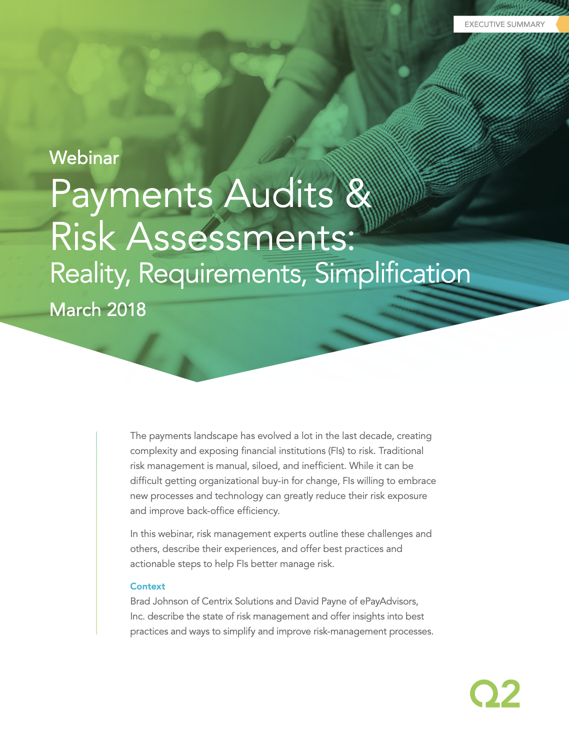 Payments Audits & Risk Assessments Executive Summary