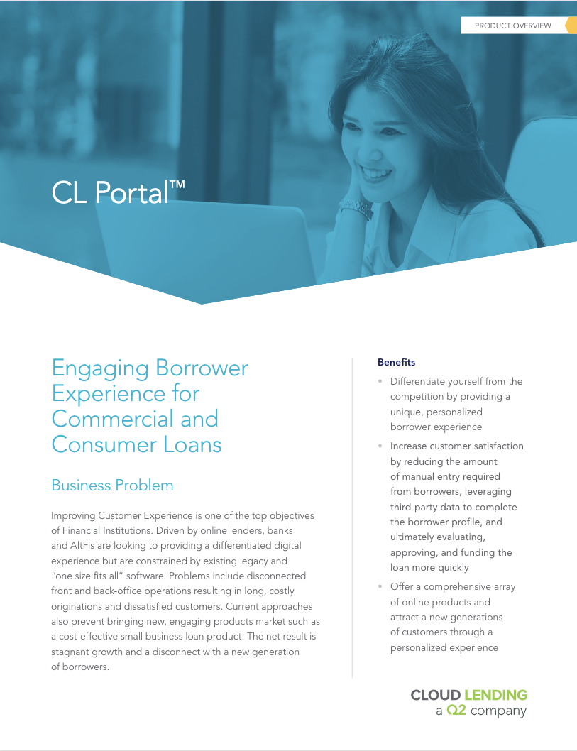 Engaging Borrower Experience for Commercial and Consumer Loans