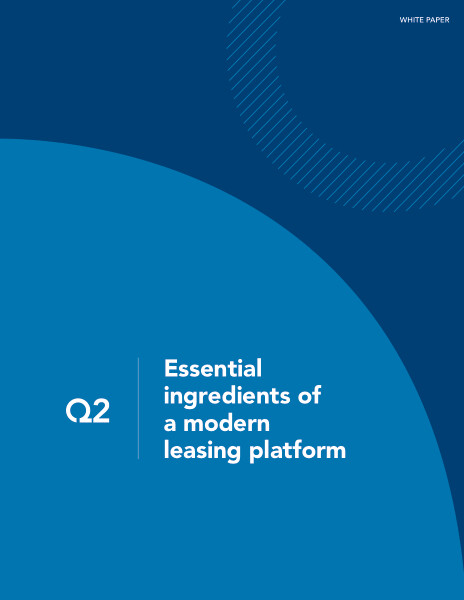 Essential ingredients of a modern leasing platform