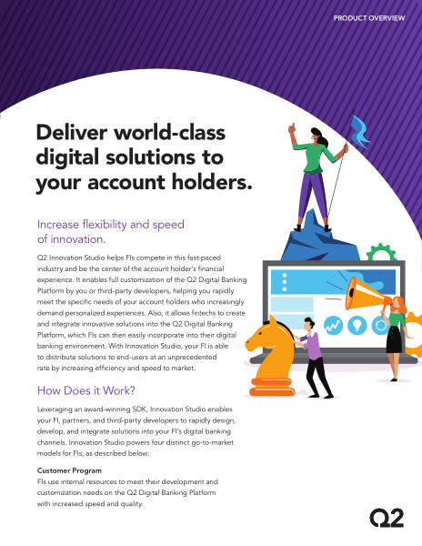 FIs: Deliver world-class digital solutions to your account holders