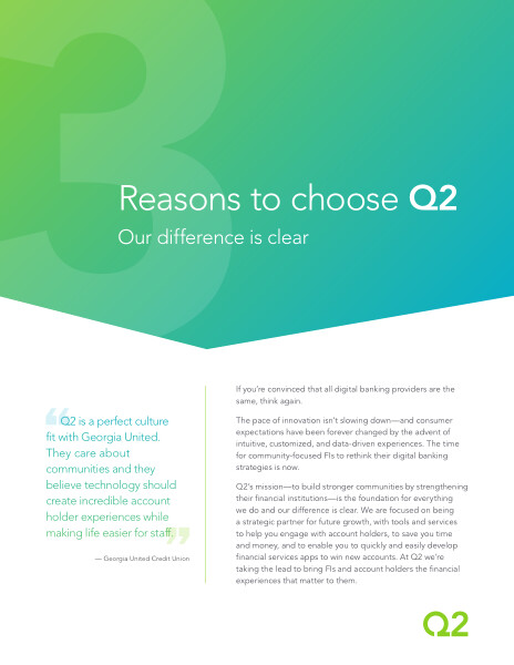 The reasons to choose Q2