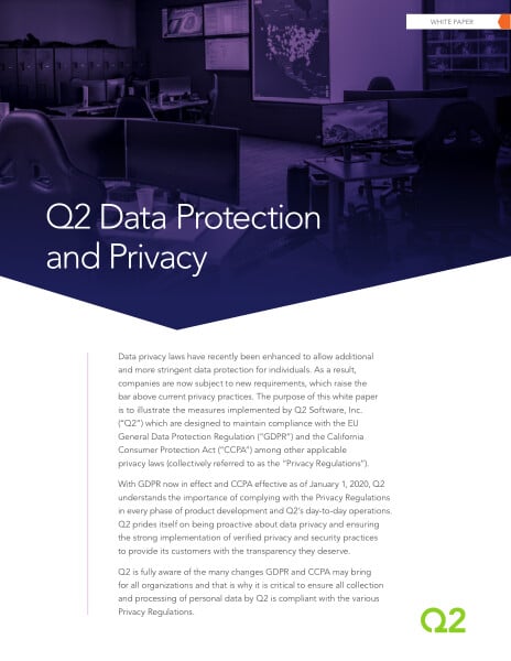 Q2 meets new data protection and privacy laws