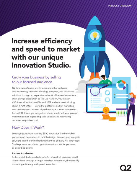 Fintechs: Increase efficiency and speed to market with our unique Innovation Studio